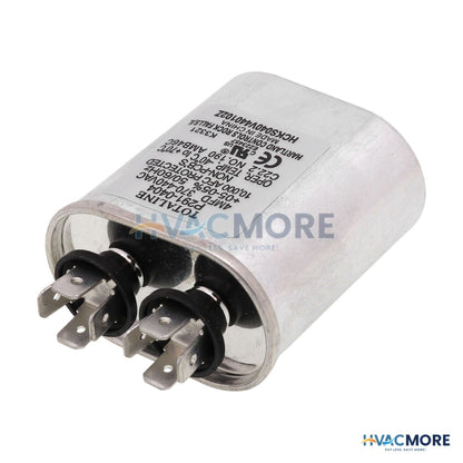 Carrier 440V Single Oval Run Capacitor, 4 MFD P291-0404