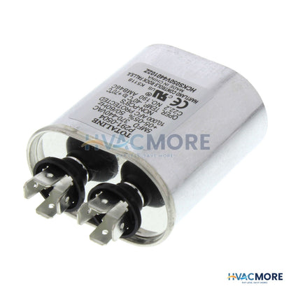 Carrier 370/440V Oval Run Capacitor, 5 MFD P291-0504