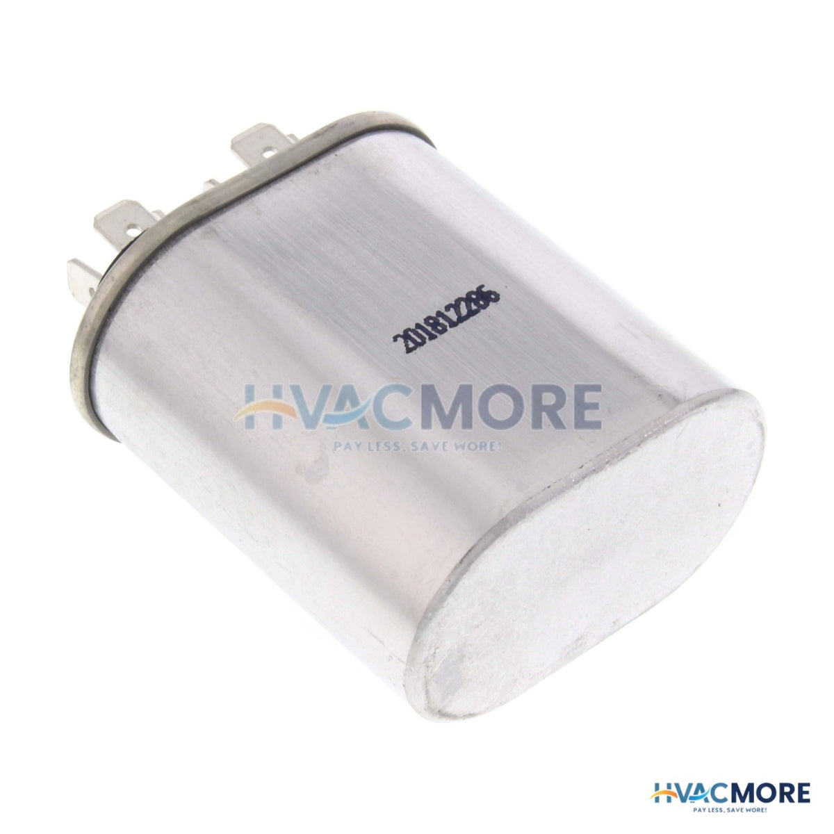 Carrier 440V Single Oval Run Capacitor, 7.5 MFD P291-0754