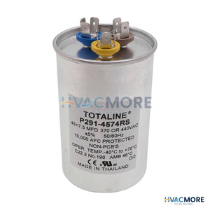 Carrier Dual Capacitor 45/7.5MFD 370/440V P291-4574RS