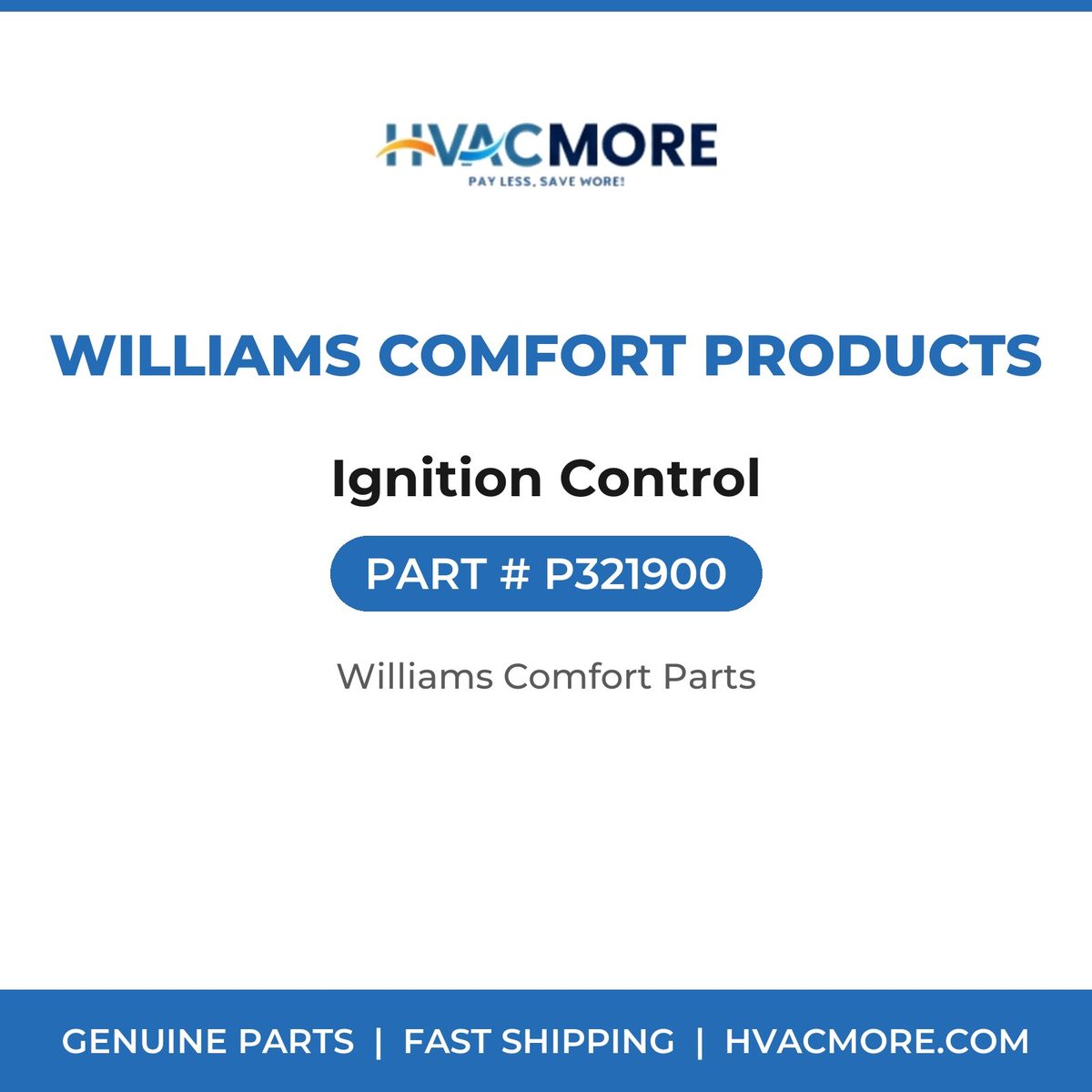 Williams Comfort Products Ignition Control P321900