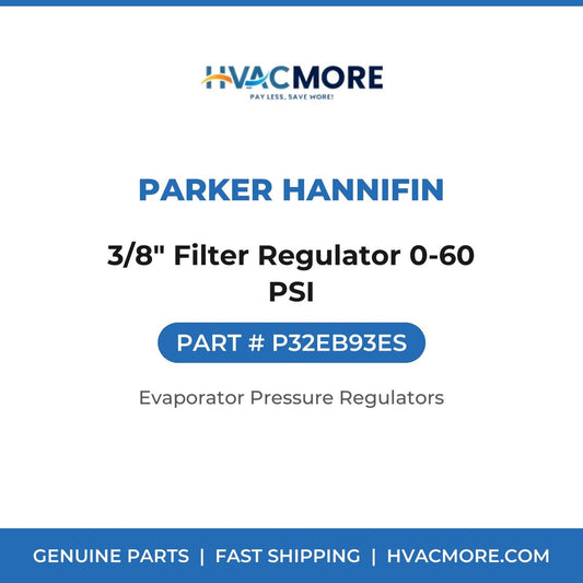 Parker Hannifin 3/8" Filter Regulator 0-60 PSI P32EB93ES