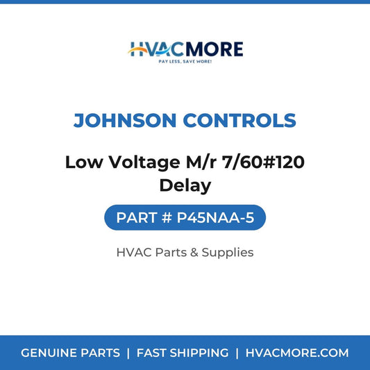 Johnson Controls Low Voltage M/r 7/60#120 Delay P45NAA-5