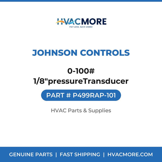 Johnson Controls 0-100# 1/8"pressureTransducer P499RAP-101