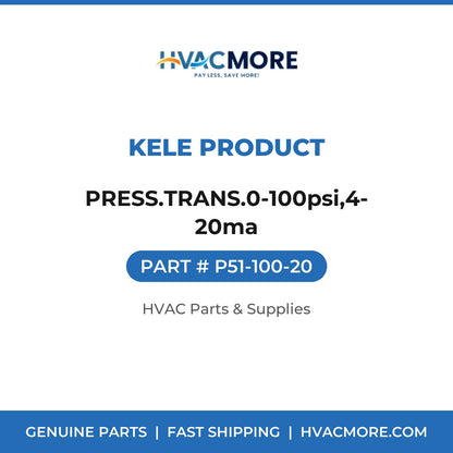 Kele Product PRESS.TRANS.0-100psi,4-20ma P51-100-20