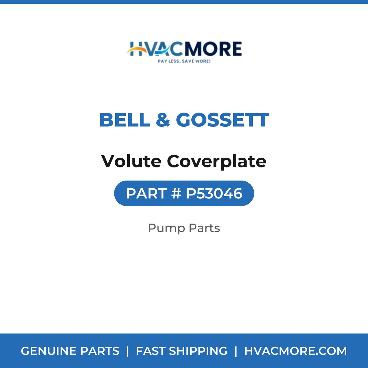Bell & Gossett Volute Coverplate P53046