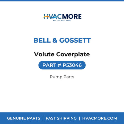 Bell & Gossett Volute Coverplate P53046