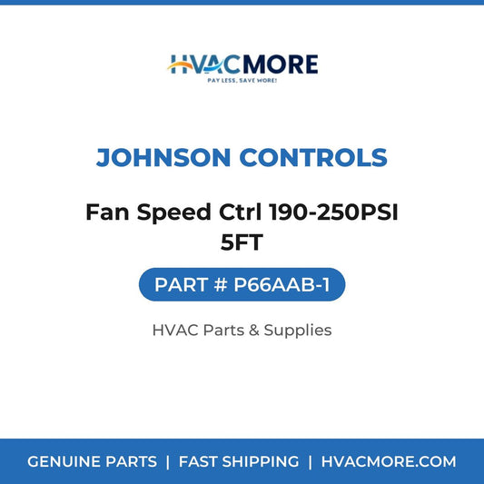 Johnson Controls Fan Speed Ctrl 190-250PSI 5FT P66AAB-1