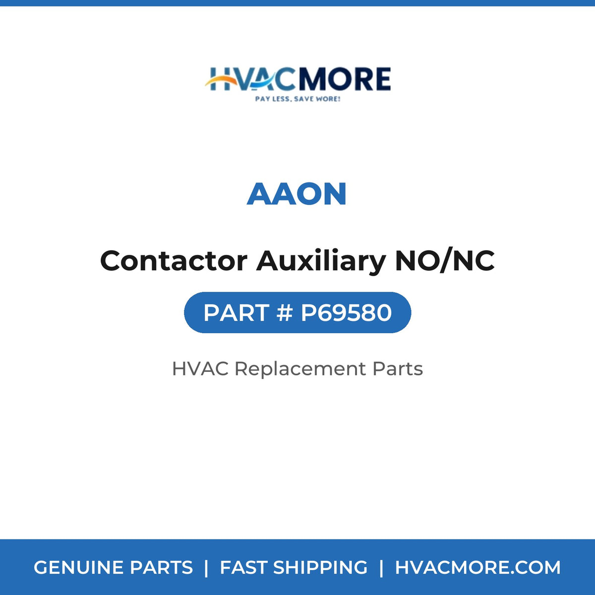 AAON Contactor Auxiliary NO/NC P69580