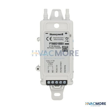 Honeywell 0-1", 0-2.5", 0-5", 0-10" W.C Selectable Mount Pressure Sensor P7660D1000X
