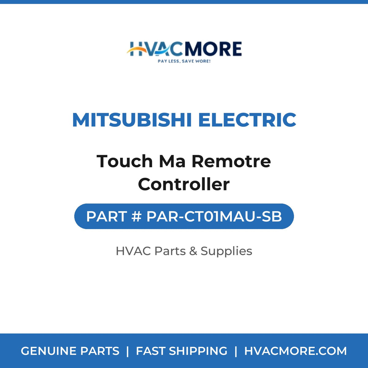 Mitsubishi Electric Touch Ma Remotre Controller PAR-CT01MAU-SB