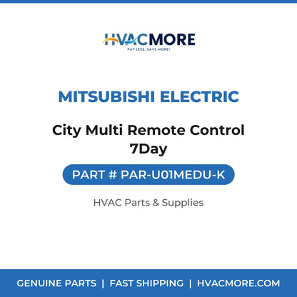 Mitsubishi Electric City Multi Remote Control 7Day PAR-U01MEDU-K