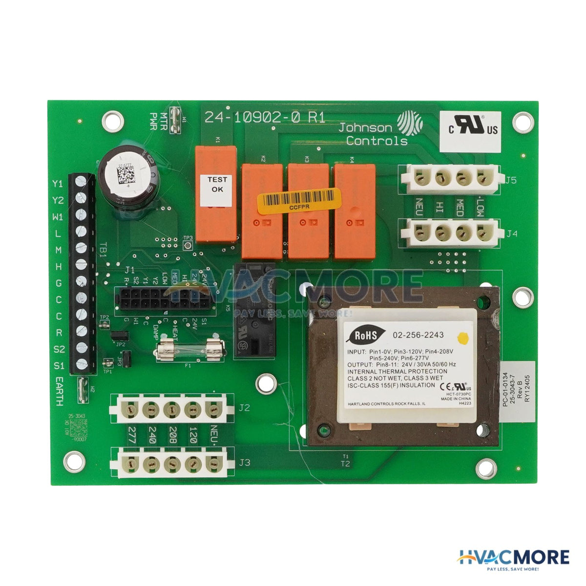 ENVIRO-TEC Fan Relay Board PC-01-0134