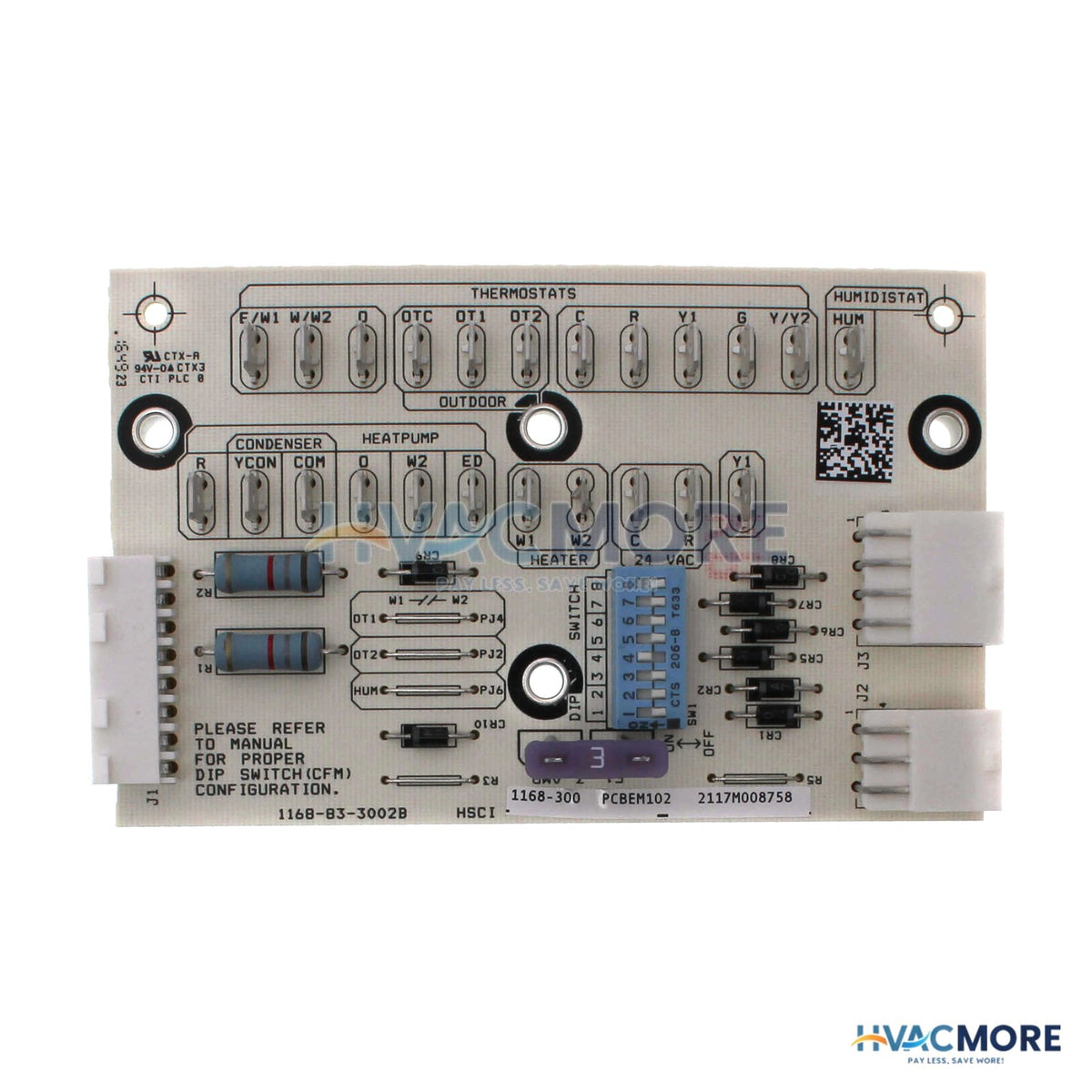 Goodman-Amana ECM Fan Blower<br>Control Board PCBEM102S
