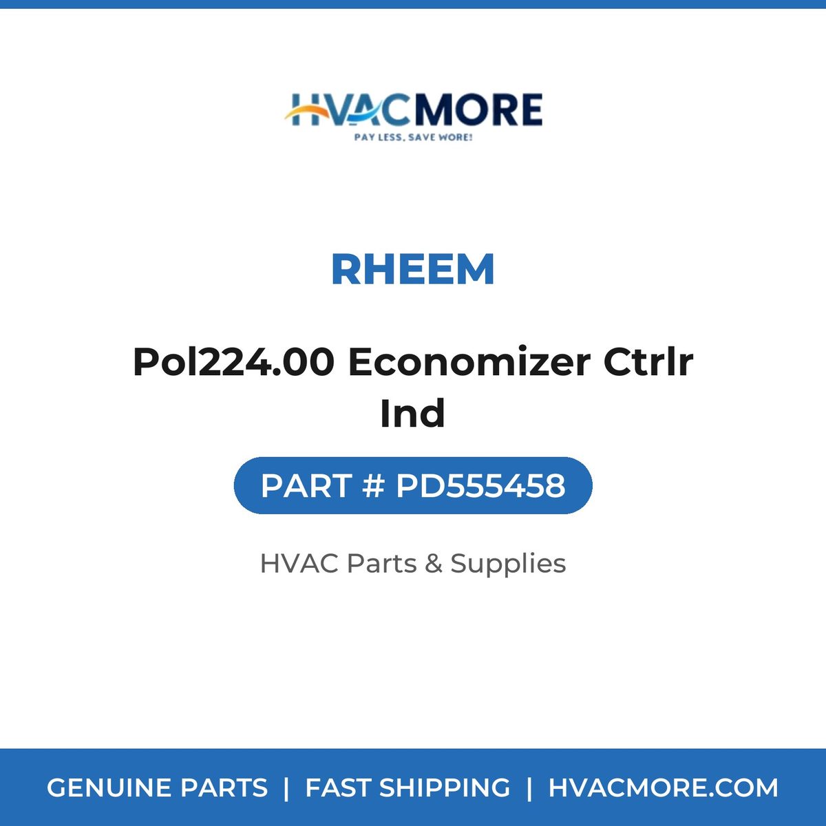 Rheem Pol224.00 Economizer Ctrlr Ind PD555458