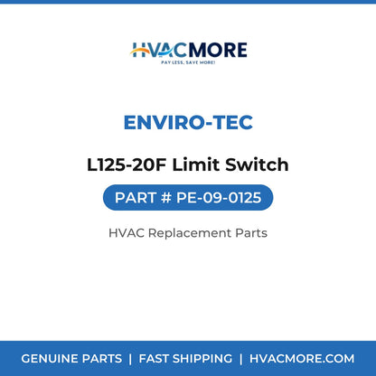 ENVIRO-TEC L125-20F Limit Switch PE-09-0125