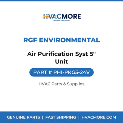 RGF Environmental Air Purification Syst 5" Unit PHI-PKG5-24V