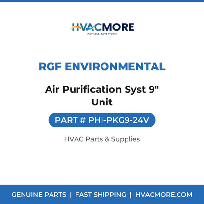 RGF Environmental Air Purification Syst 9" Unit PHI-PKG9-24V