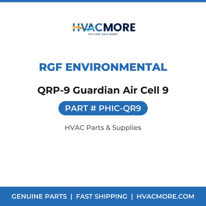 RGF Environmental QRP-9 Guardian Air Cell 9 PHIC-QR9