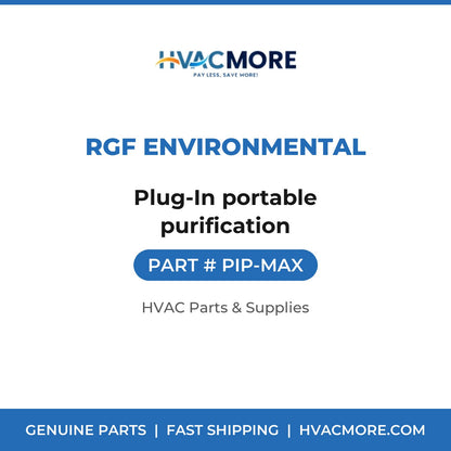 RGF Environmental Plug-In portable purification PIP-MAX