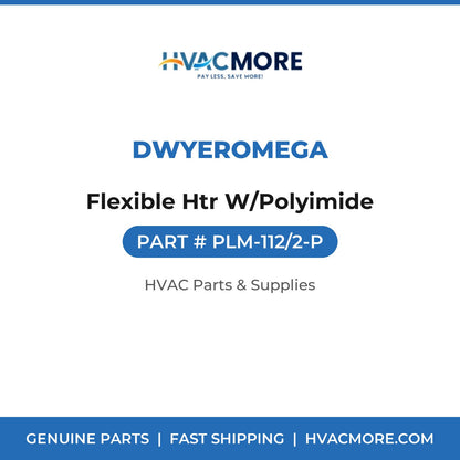 DwyerOmega Flexible Htr W/Polyimide PLM-112/2-P
