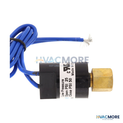 Packard Low Pressure Control with ±5 PSI Tolerance (Open 25 PSI/Closed 50 PSI) PLP2550