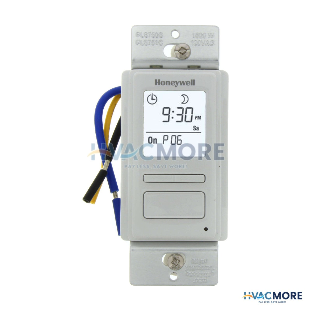 Honeywell Home EconoSwitch 7-DAY Prog. Wall Switch W/ Solar Timetable (White) PLS750C1000