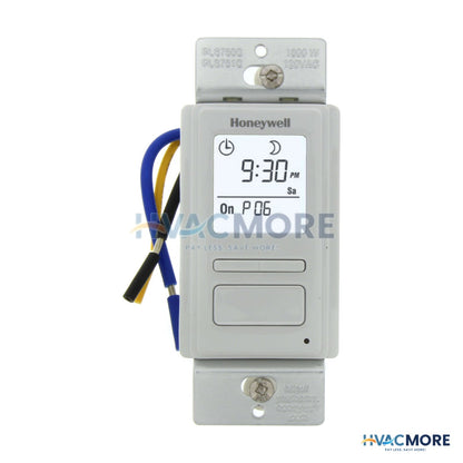 Honeywell Home EconoSwitch 7-DAY Prog. Wall Switch W/ Solar Timetable (White) PLS750C1000