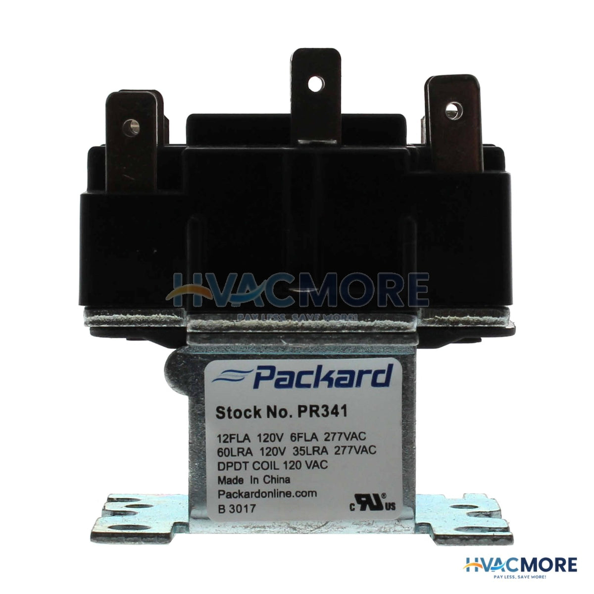 Packard DPDT Switching Fan Relay - 110-120 Coil Voltage PR341