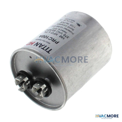 Titan HD 100 MFD Round Motor<br>Run Capacitor (370V) PRC100A