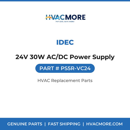 IDEC 24V 30W AC/DC Power Supply PS5R-VC24