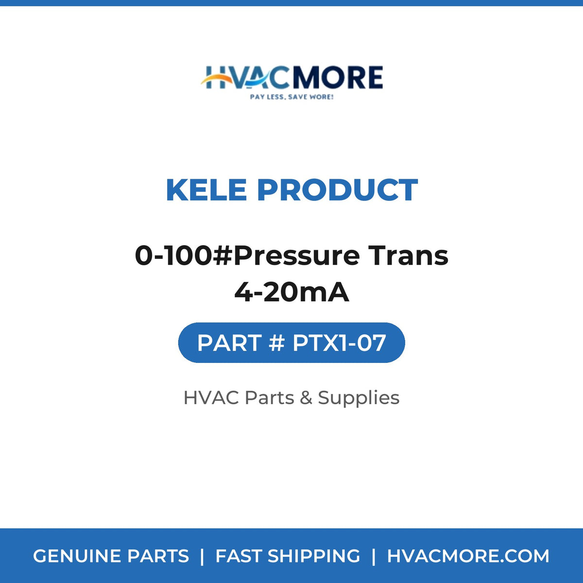 Kele Product 0-100#Pressure Trans 4-20mA PTX1-07