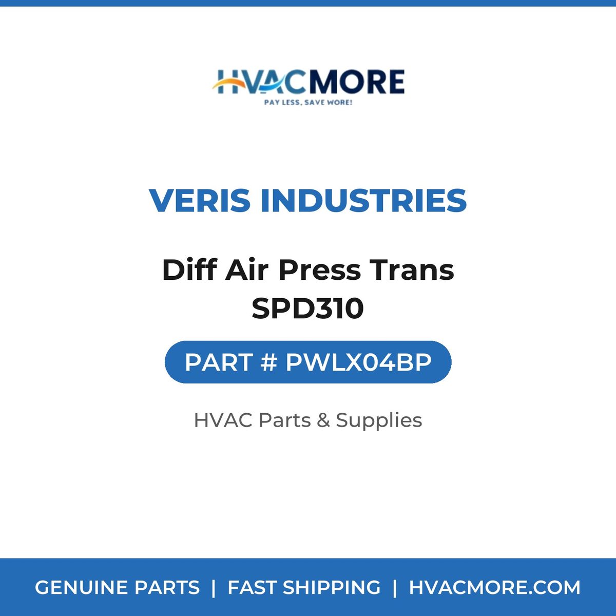 Veris Industries Diff Air Press Trans SPD310 PWLX04BP