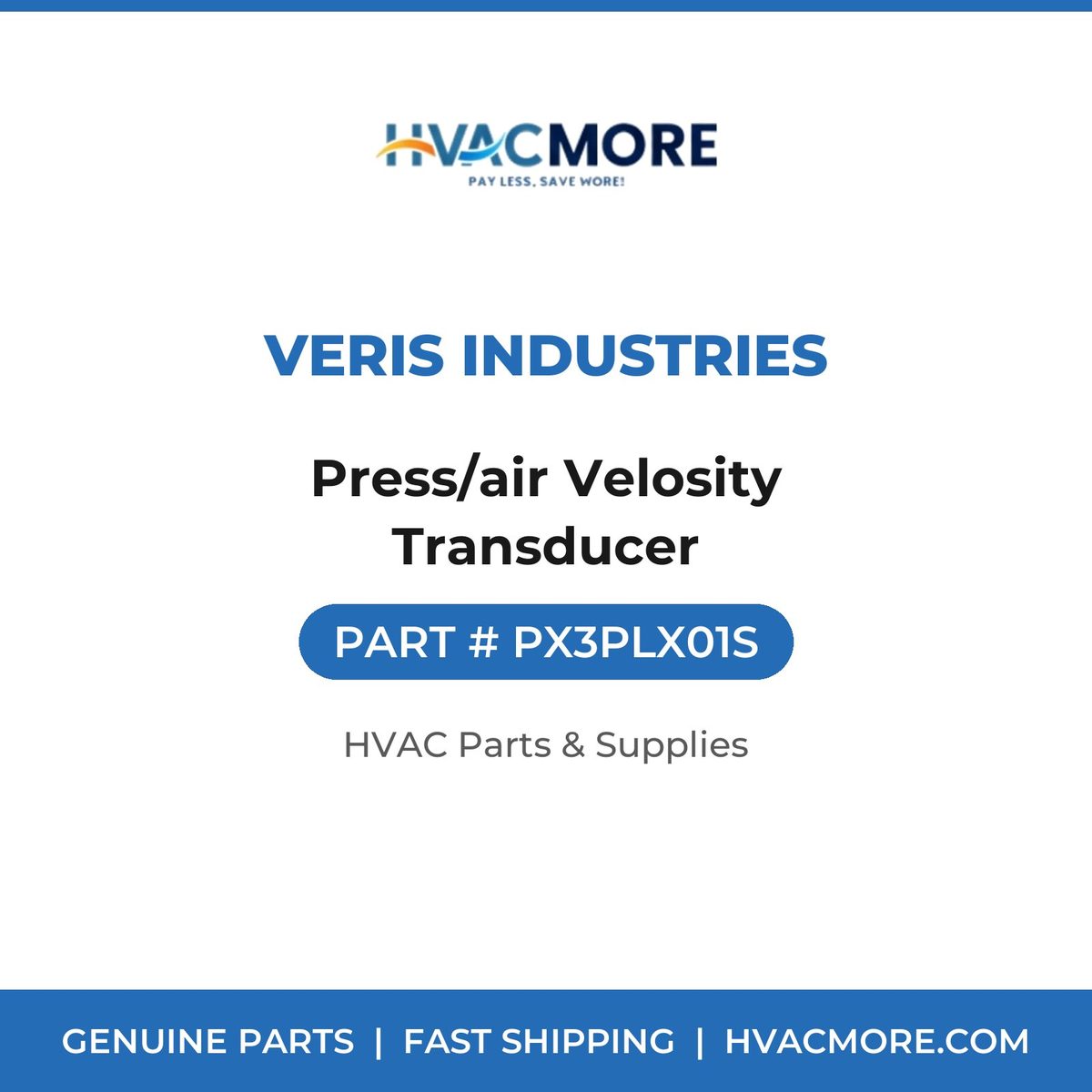 Veris Industries Press/air Velosity Transducer PX3PLX01S