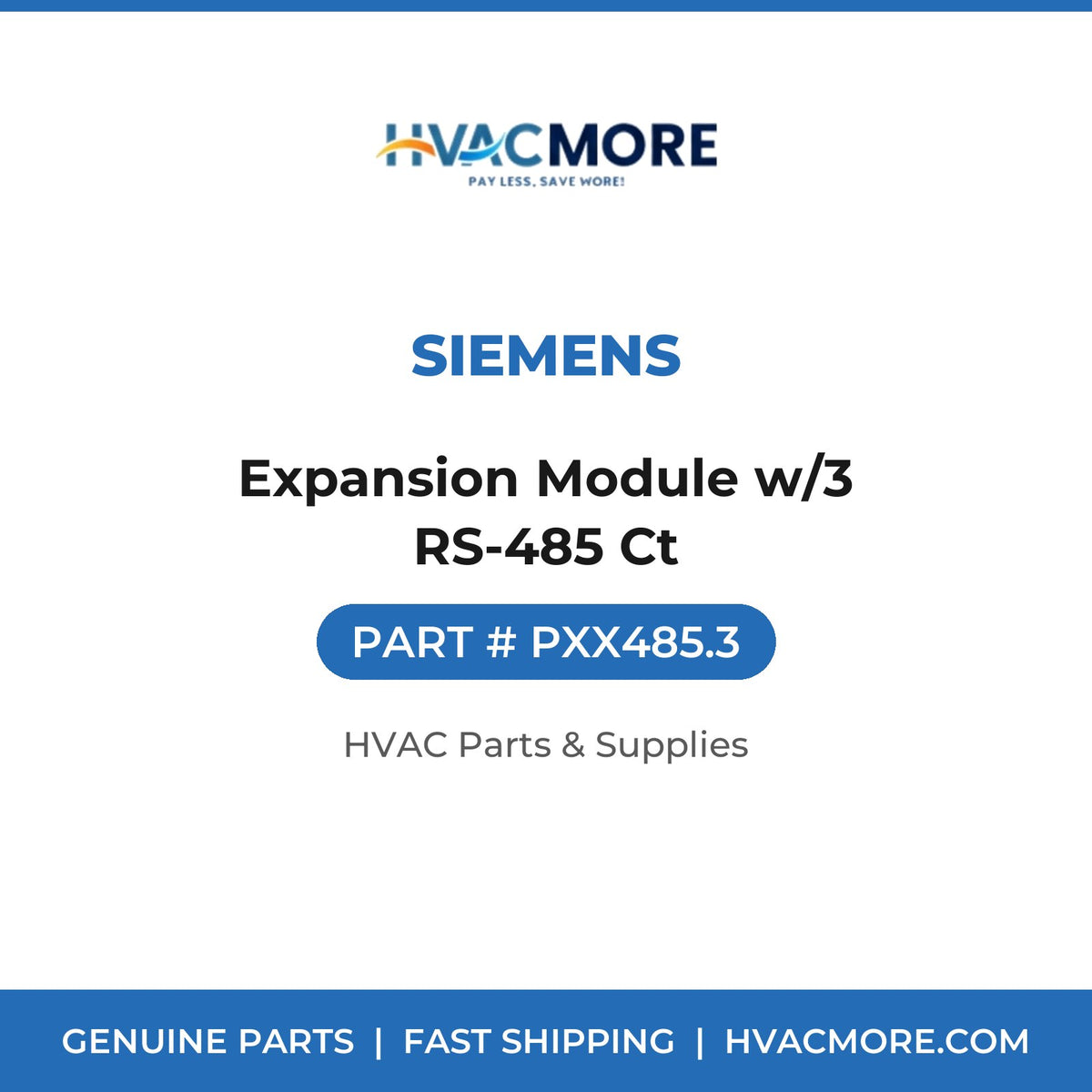 Siemens Expansion Module w/3 RS-485 Ct PXX485.3