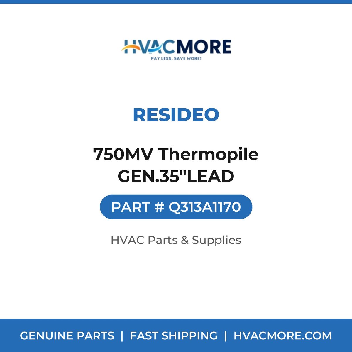 Resideo 750MV Thermopile GEN.35"LEAD Q313A1170
