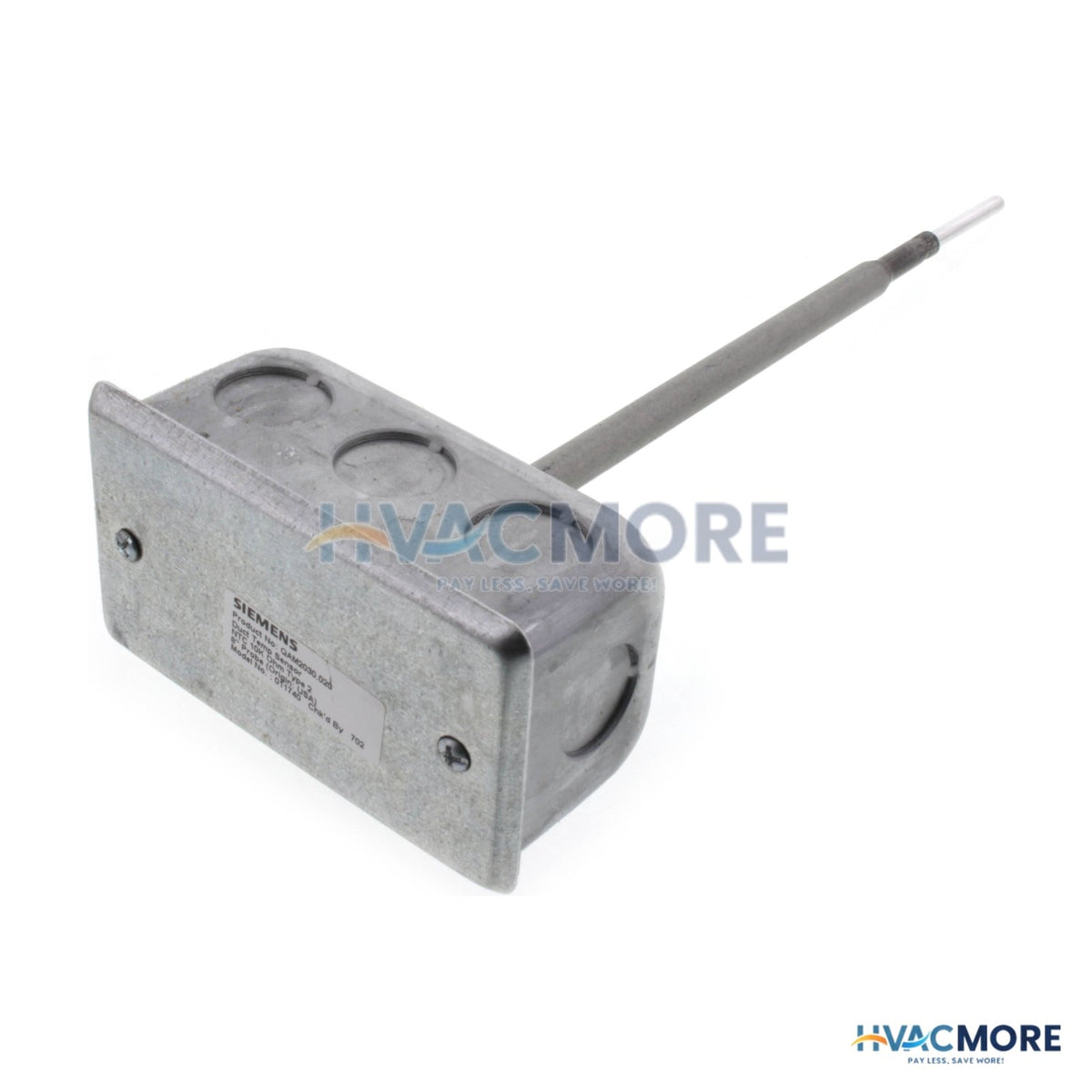 Siemens 8" NTC Type 2 Duct Point Temperature Sensor - 10k Ohm QAM2030.020