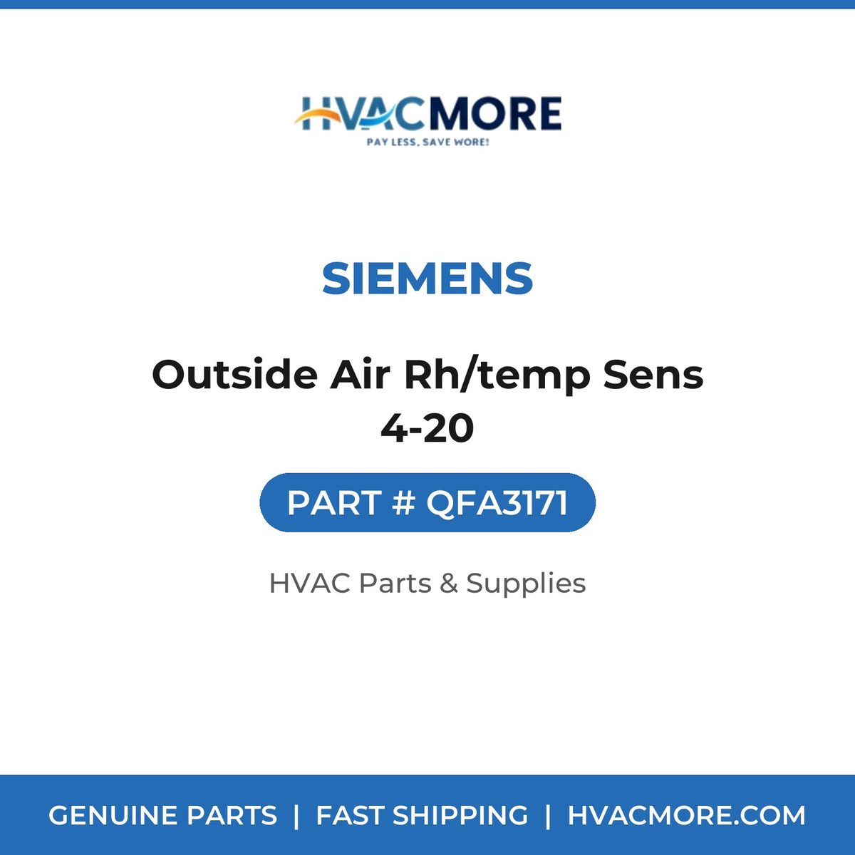Siemens Outside Air Rh/temp Sens 4-20 QFA3171