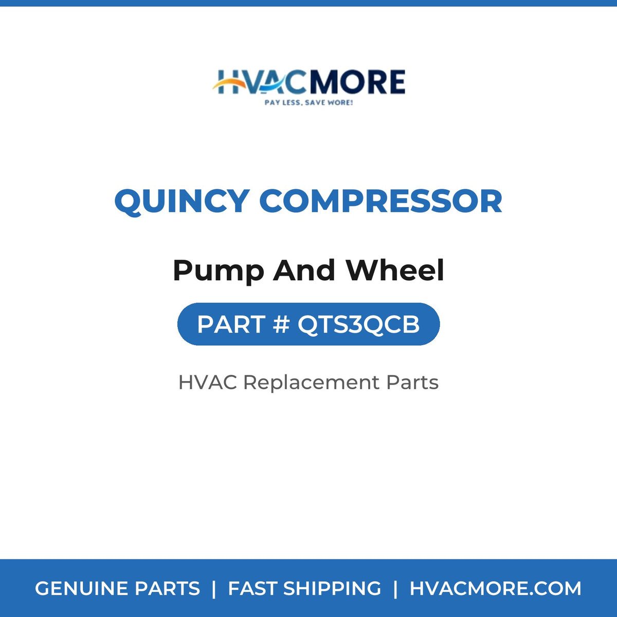 Quincy Compressor Pump And Wheel QTS3QCB