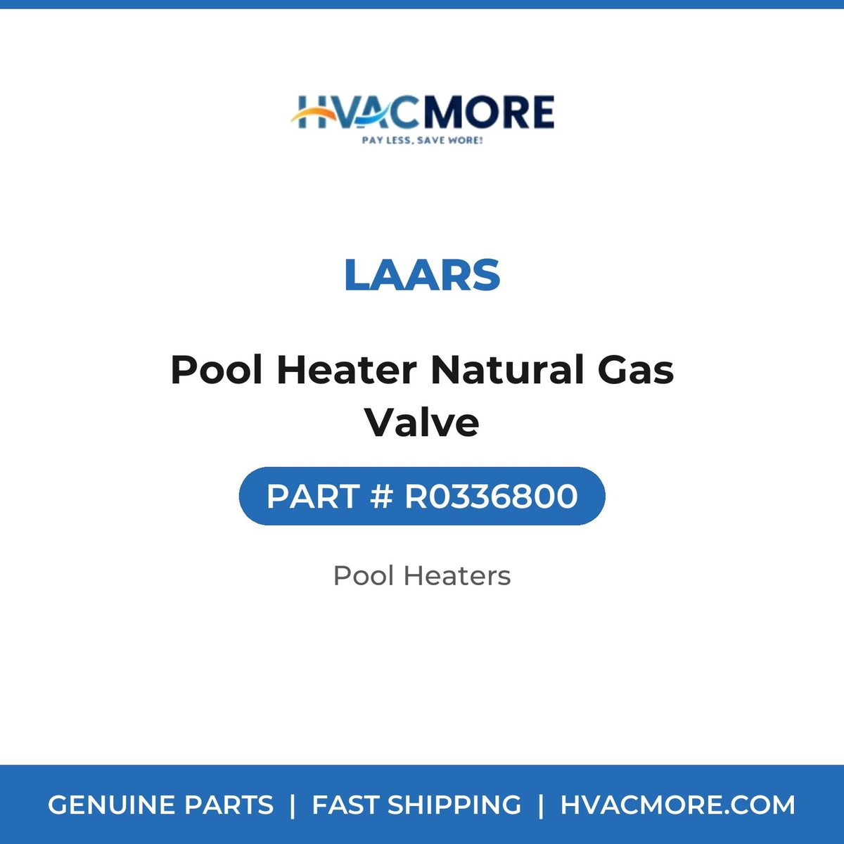 Laars Pool Heater Natural Gas Valve R0336800