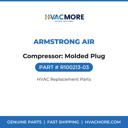 Armstrong Air Compressor: Molded Plug R100213-03