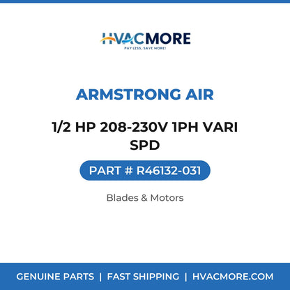 Armstrong Air 1/2 HP 208-230V 1PH VARI SPD R46132-031
