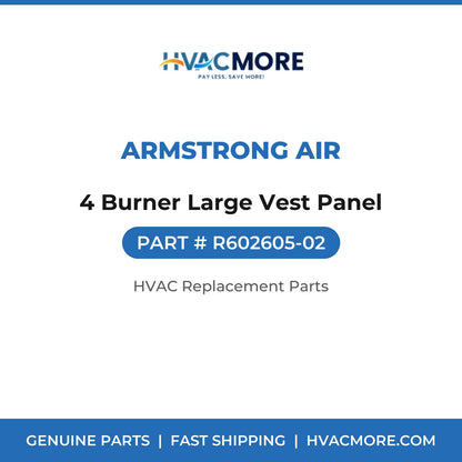 Armstrong Air 4 Burner Large Vest Panel R602605-02