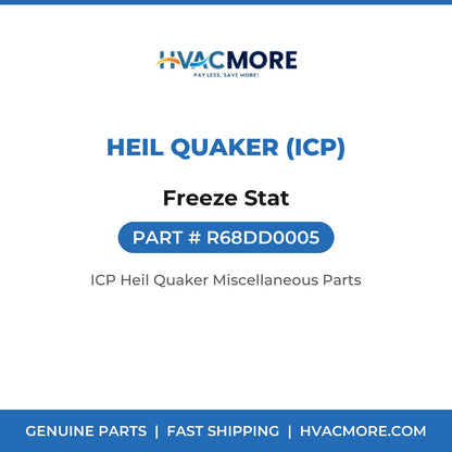 Heil Quaker (ICP) Freeze Stat R68DD0005