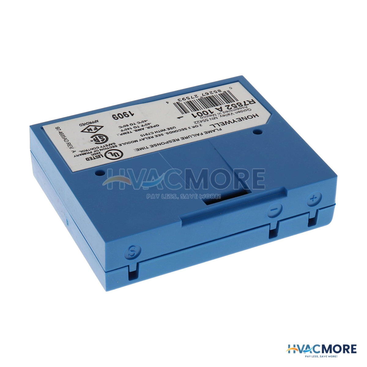 Honeywell Flame Amplifier, Infrared for 7800 Series Relay Modules (FFRT 2 or 3 sec) R7852A1001