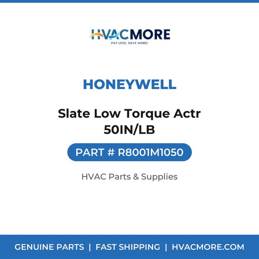 Honeywell Slate Low Torque Actr 50IN/LB R8001M1050
