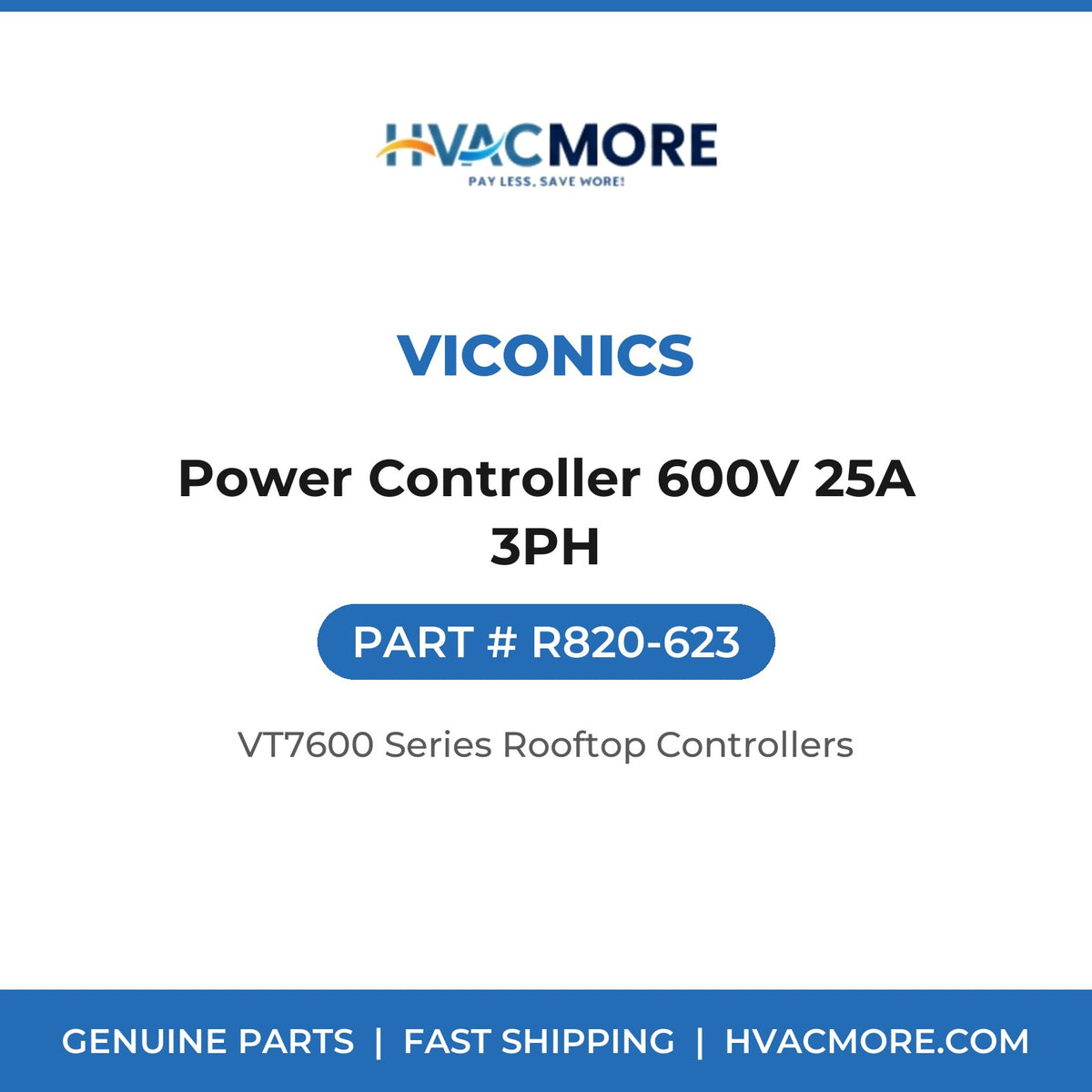 Viconics Power Controller 600V 25A 3PH R820-623