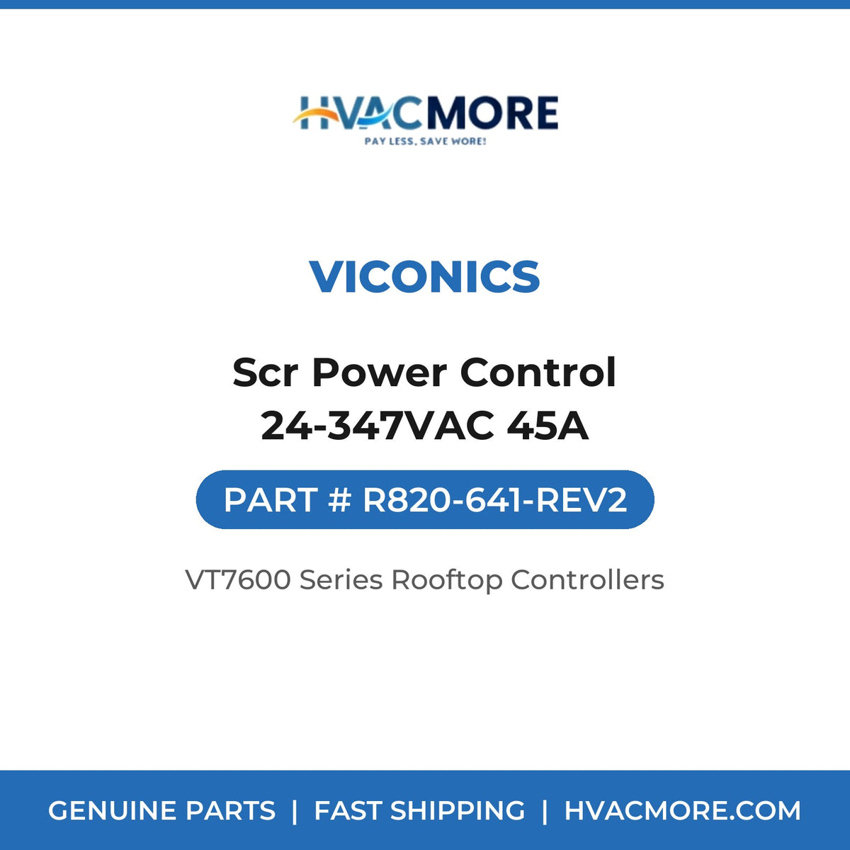 Viconics Scr Power Control 24-347VAC 45A R820-641-REV2