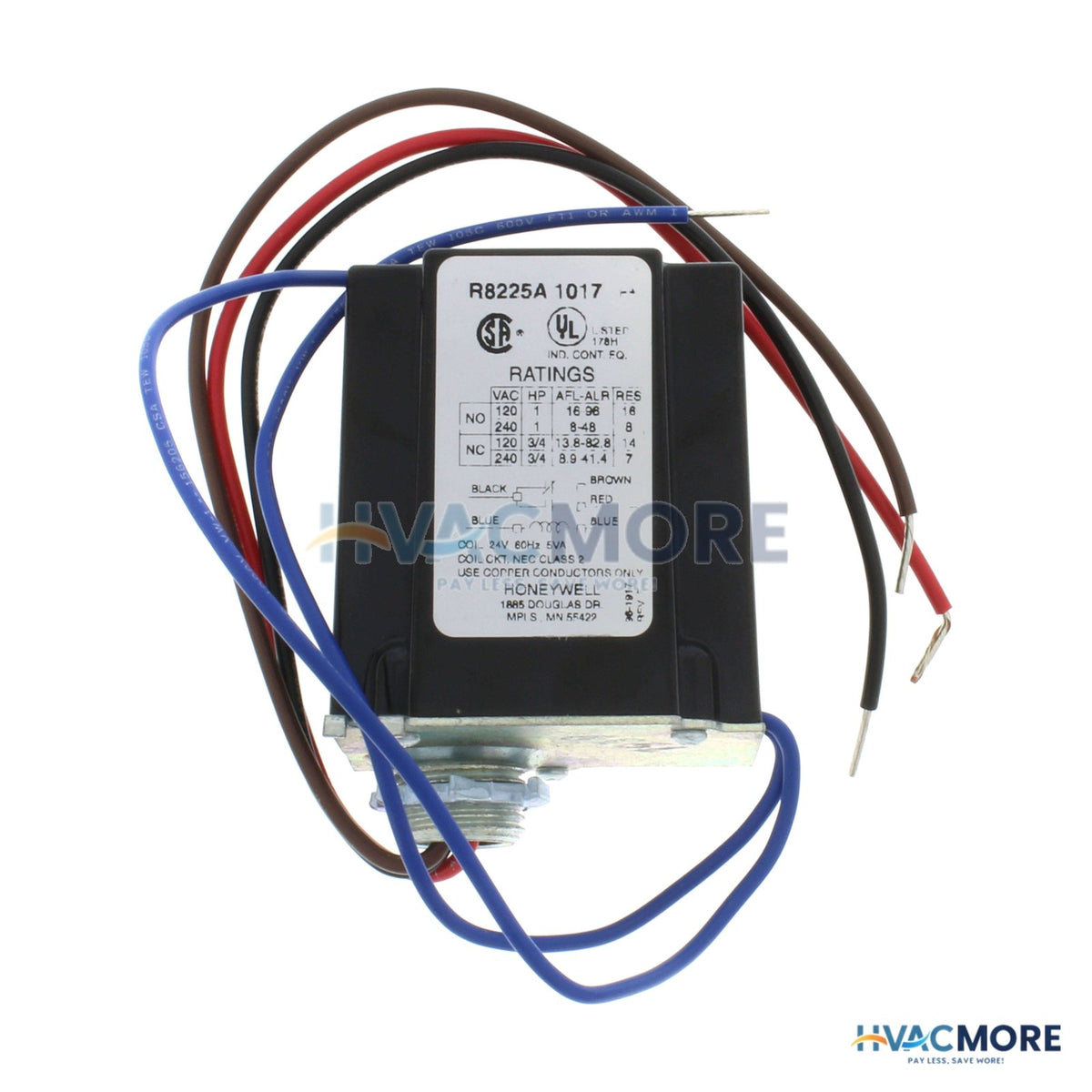 Resideo 24 V Fan Relay with SPDT Switching R8225A1017