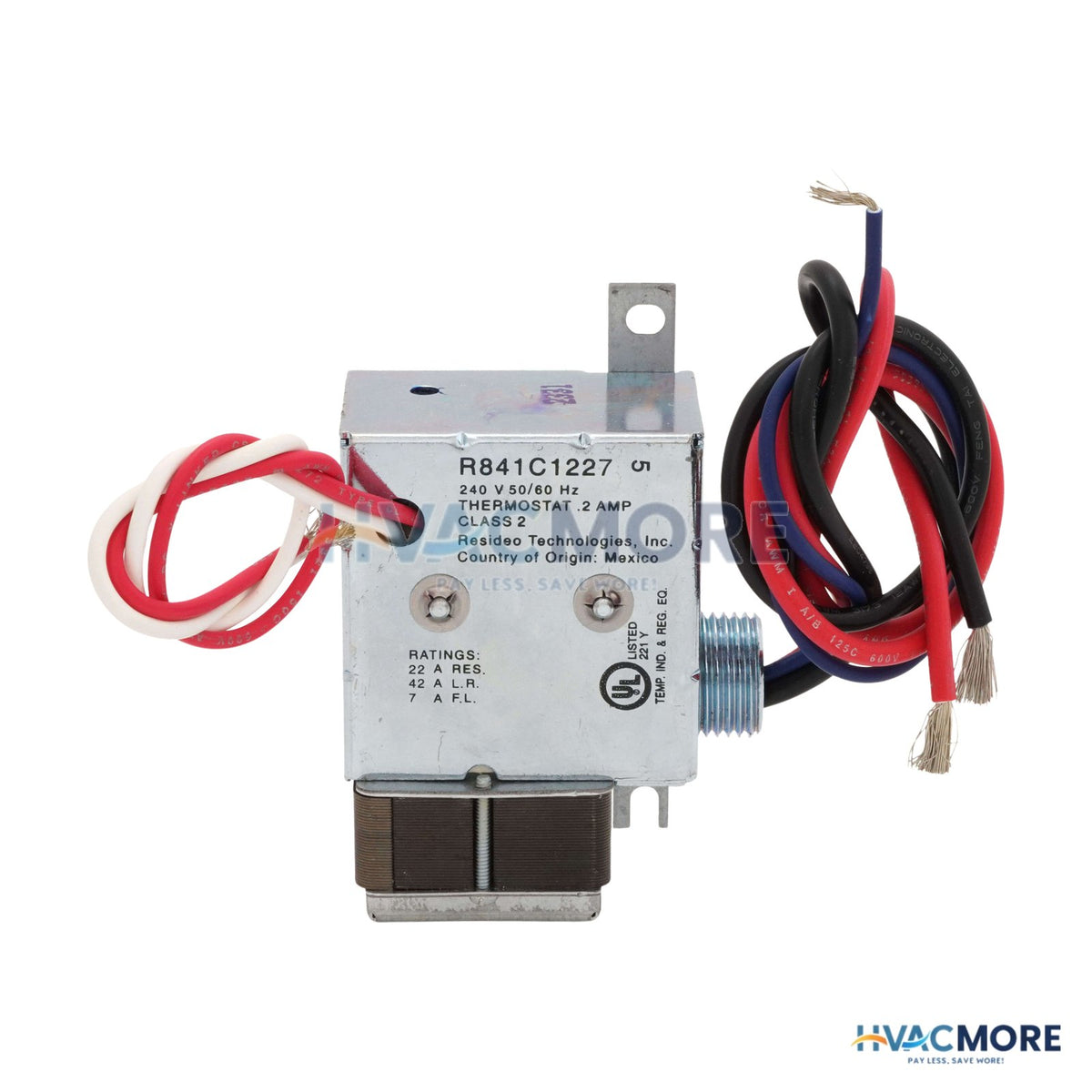 Honeywell Home Electric Heater Relay W/ SPST Switch R841C1227